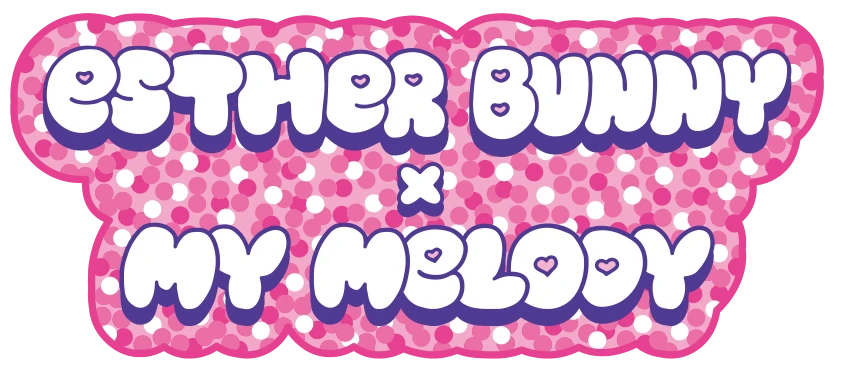 ESTHER BUNNY × MY MELODY 公式コラボロゴ